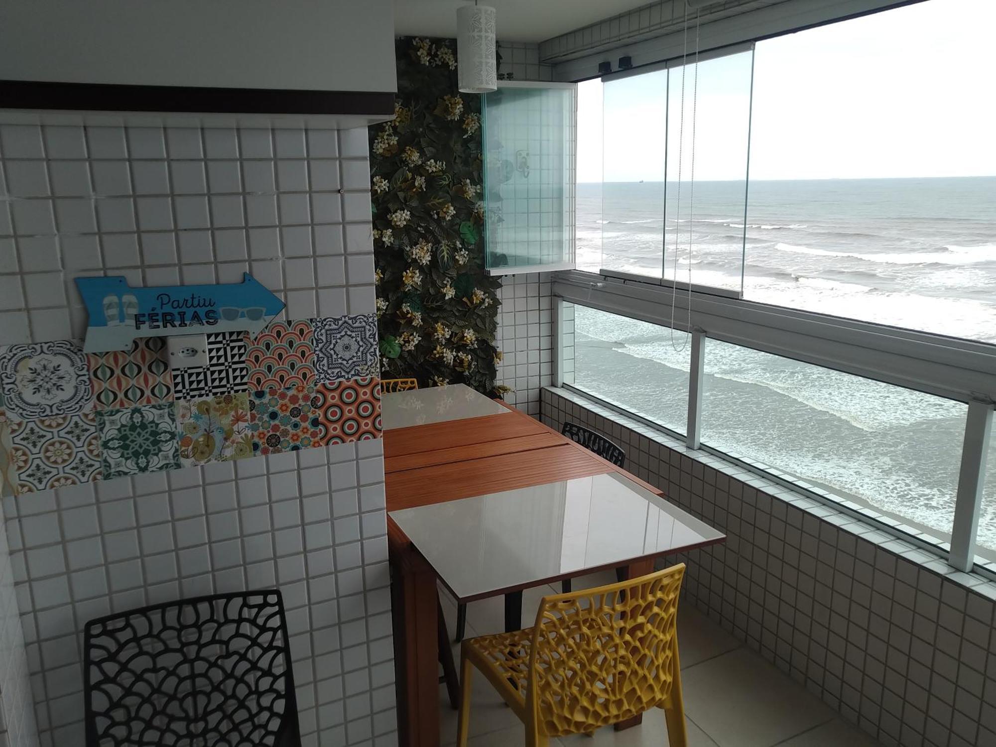Apartamento Frente Mar Pe Na Areia Praia Grande  Exteriér fotografie