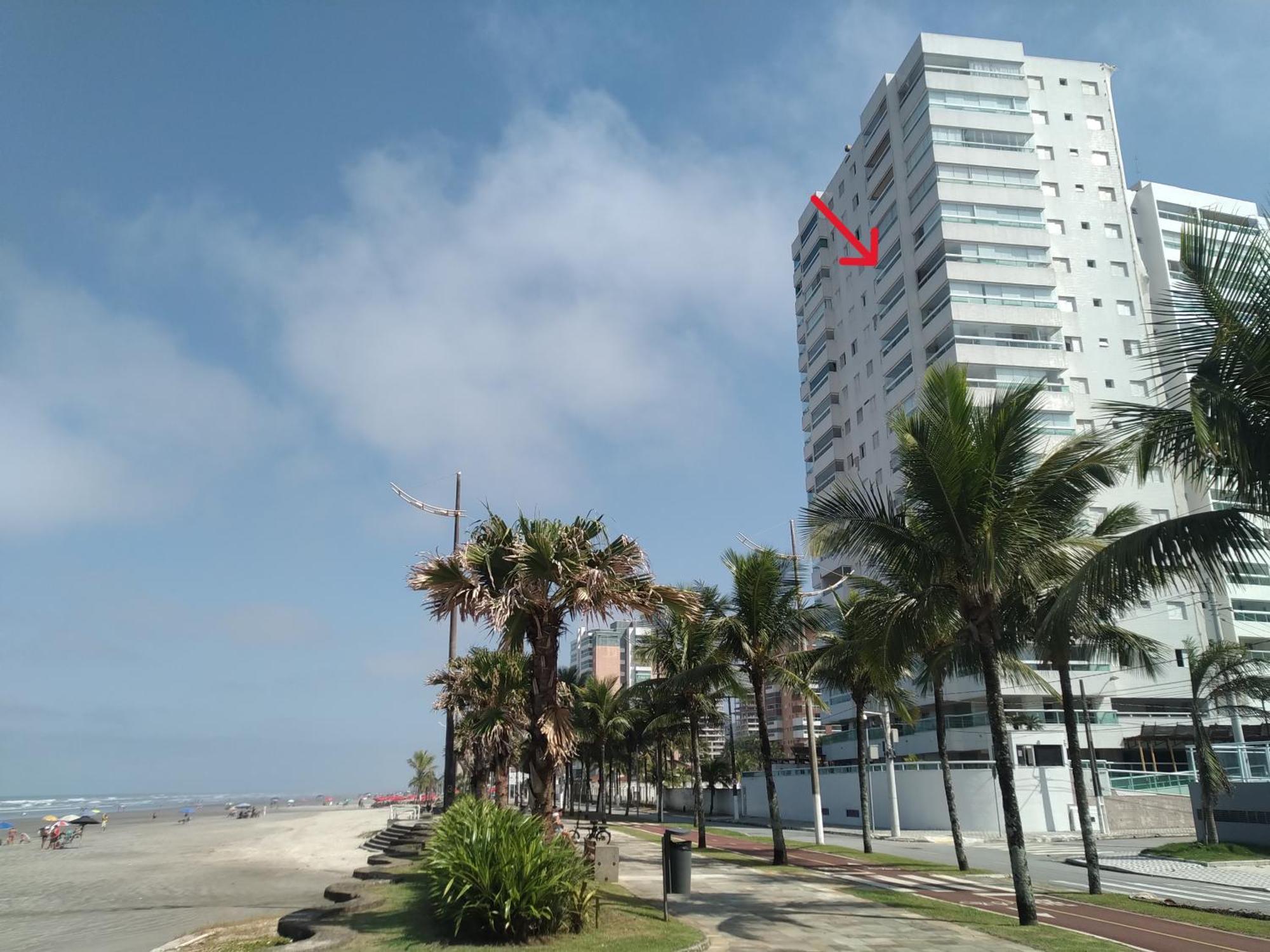 Apartamento Frente Mar Pe Na Areia Praia Grande  Exteriér fotografie